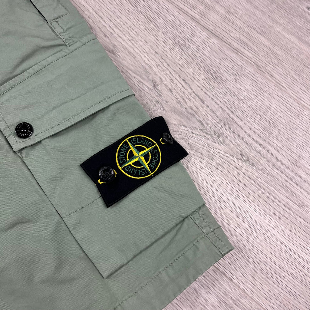Stone Island Cargo Shorts - Sage -Usfansport