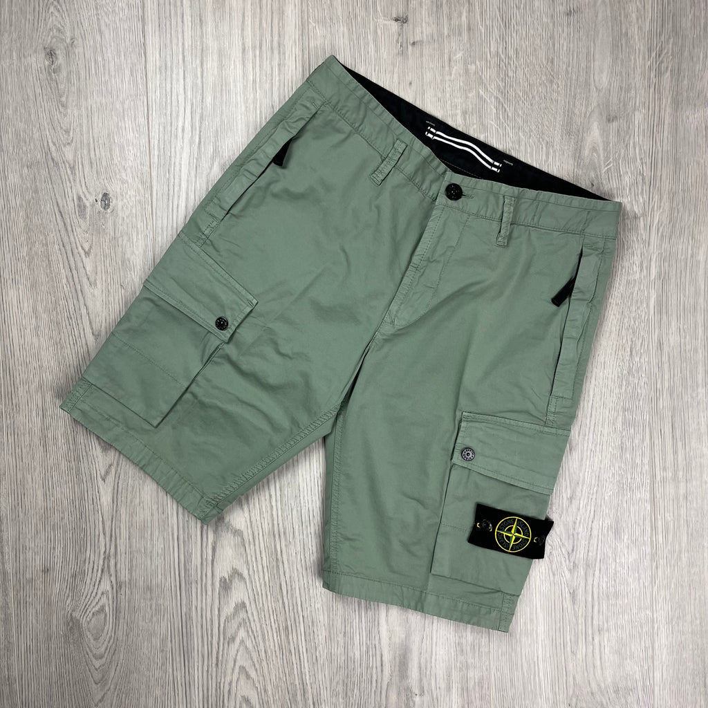 Stone Island Cargo Shorts - Sage -Usfansport