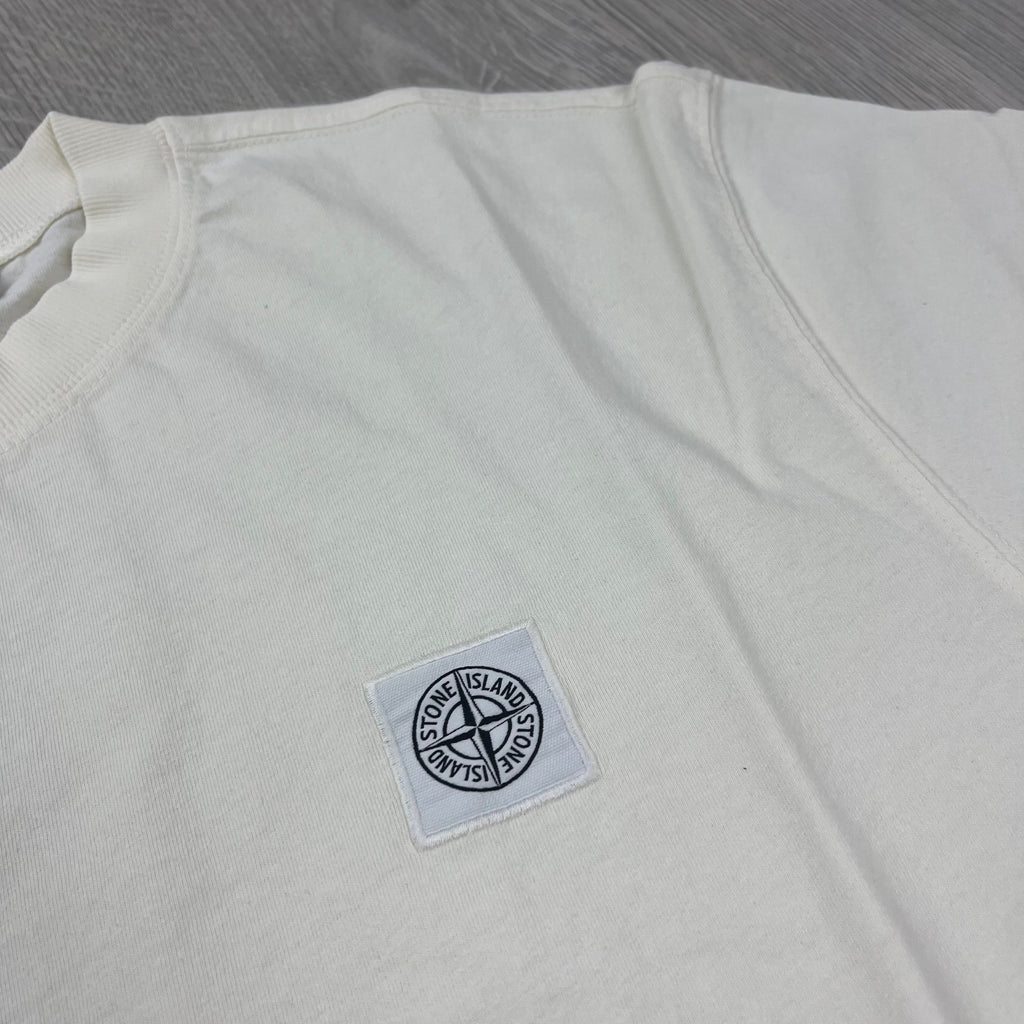 Stone Island Patch T-Shirt - Ivory -Usfansport