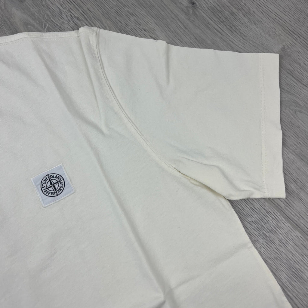 Stone Island Patch T-Shirt - Ivory -Usfansport