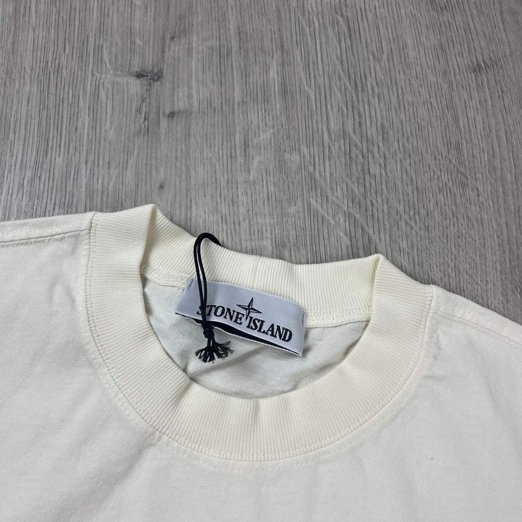 Stone Island Patch T-Shirt - Ivory -Usfansport