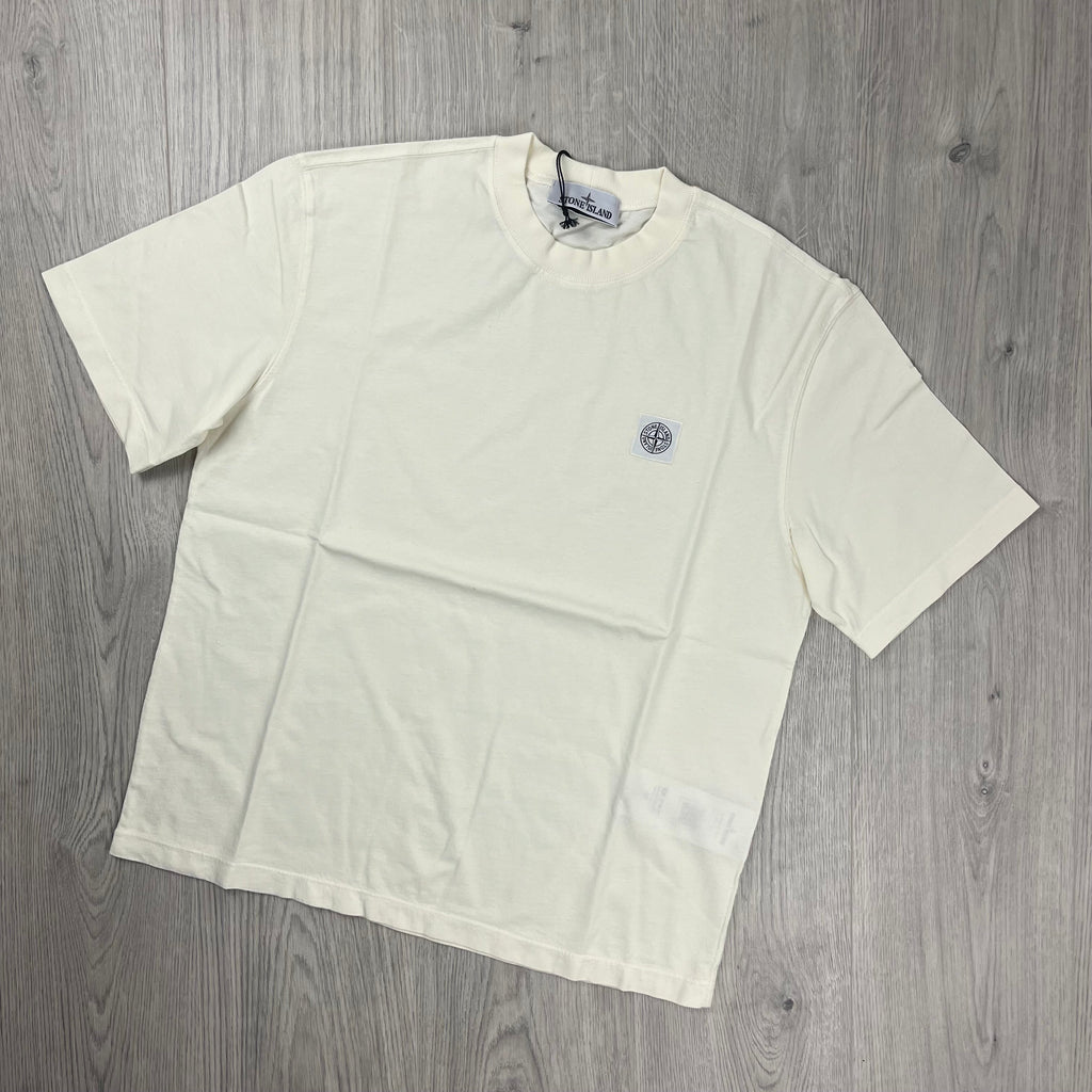 Stone Island Patch T-Shirt - Ivory -Usfansport