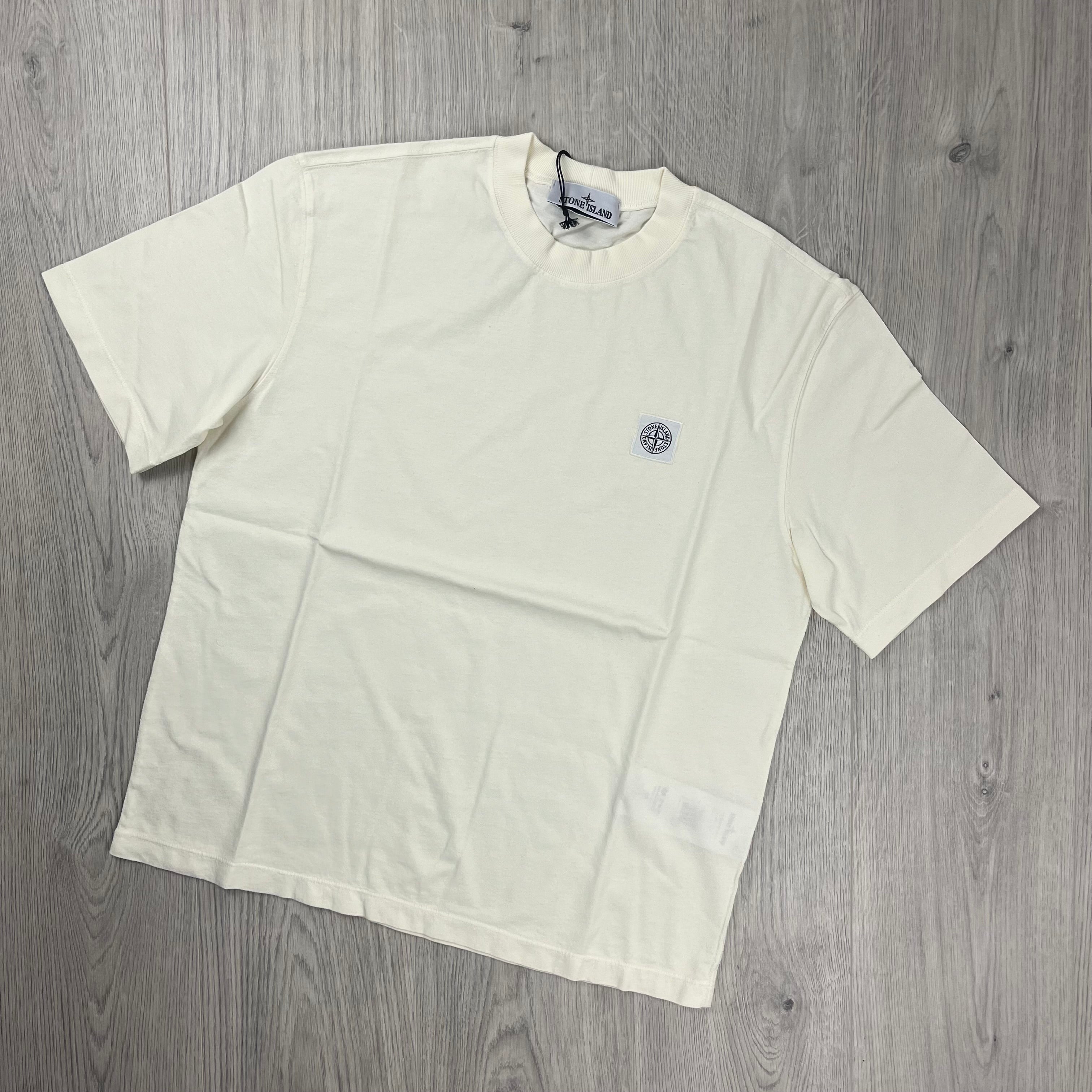 Stone Island Patch T-Shirt - Ivory -Usfansport