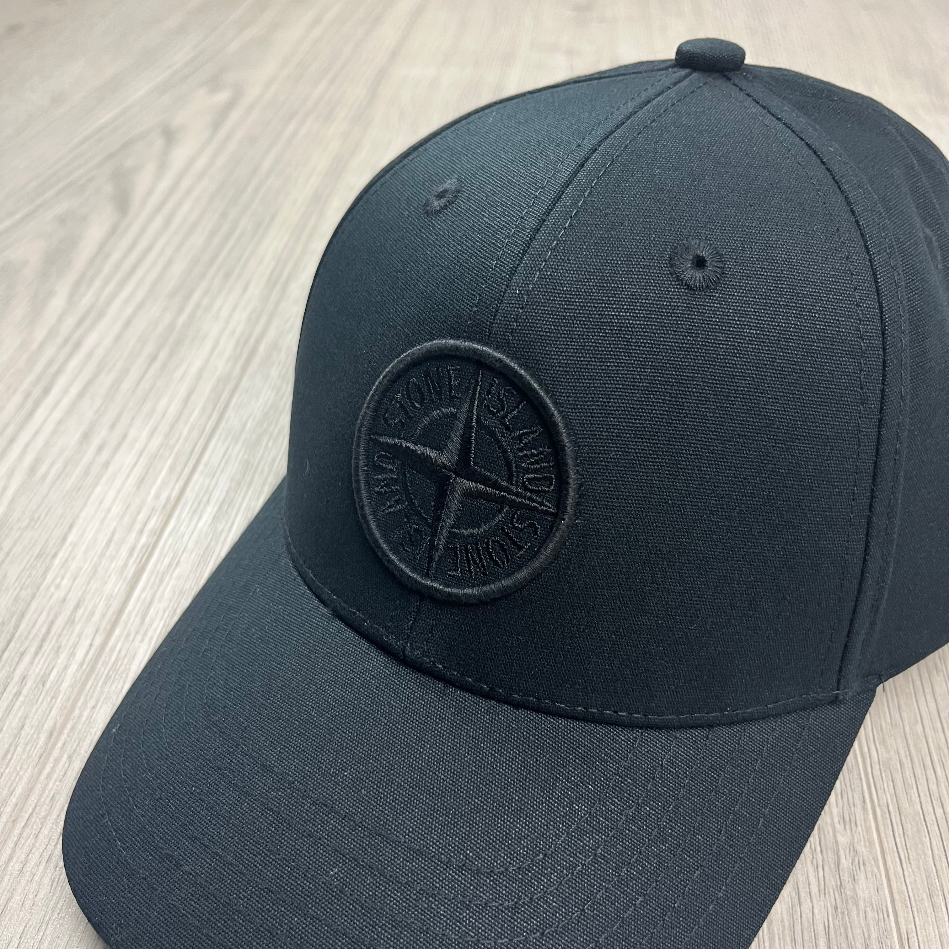 Stone Island Baseball Cap - Black -Usfansport