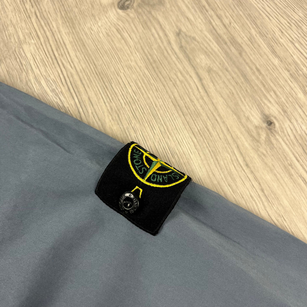 Stone Island Zip Overshirt - Avio Blue -Usfansport