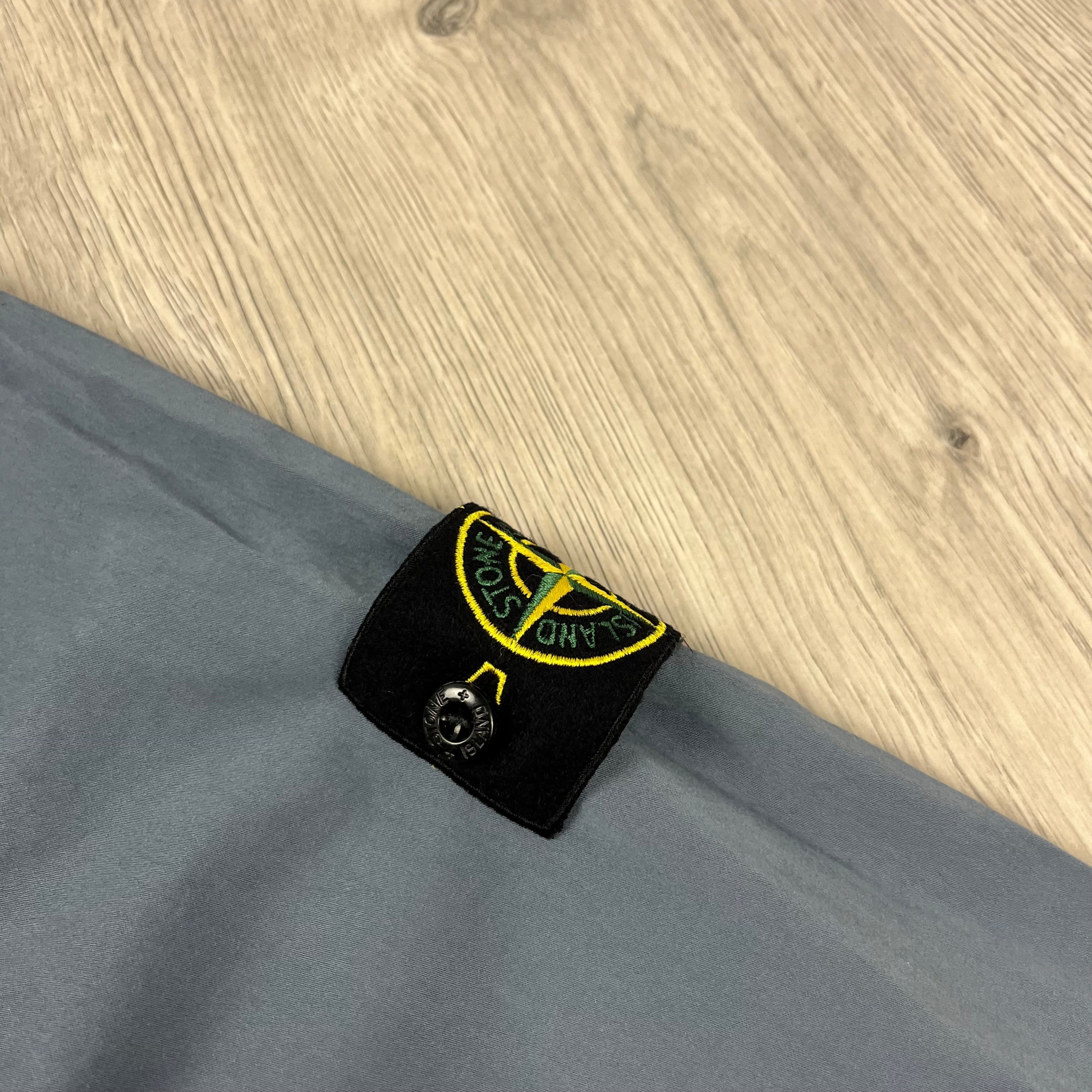 Stone Island Zip Overshirt - Avio Blue -Usfansport