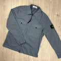 Stone Island Zip Overshirt - Avio Blue -Usfansport