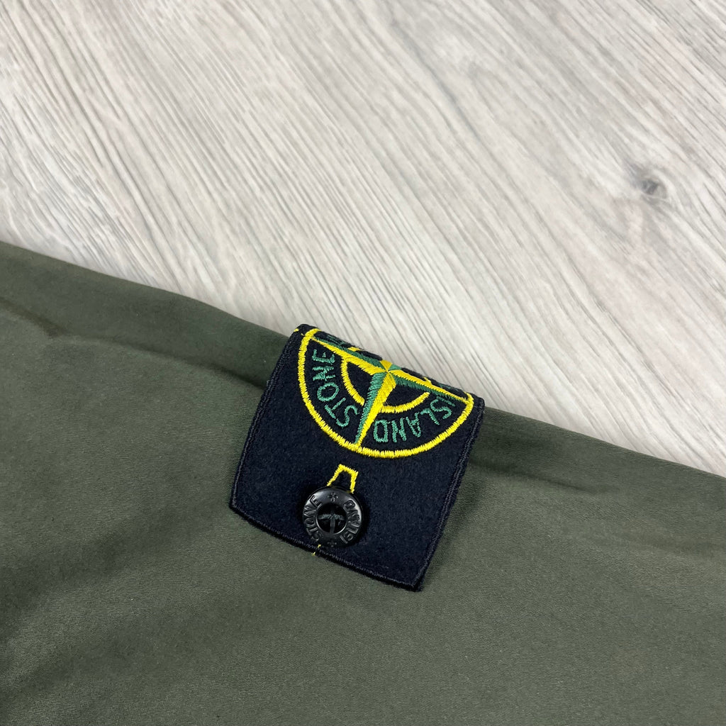 Stone Island Zip Overshirt - Military -Usfansport