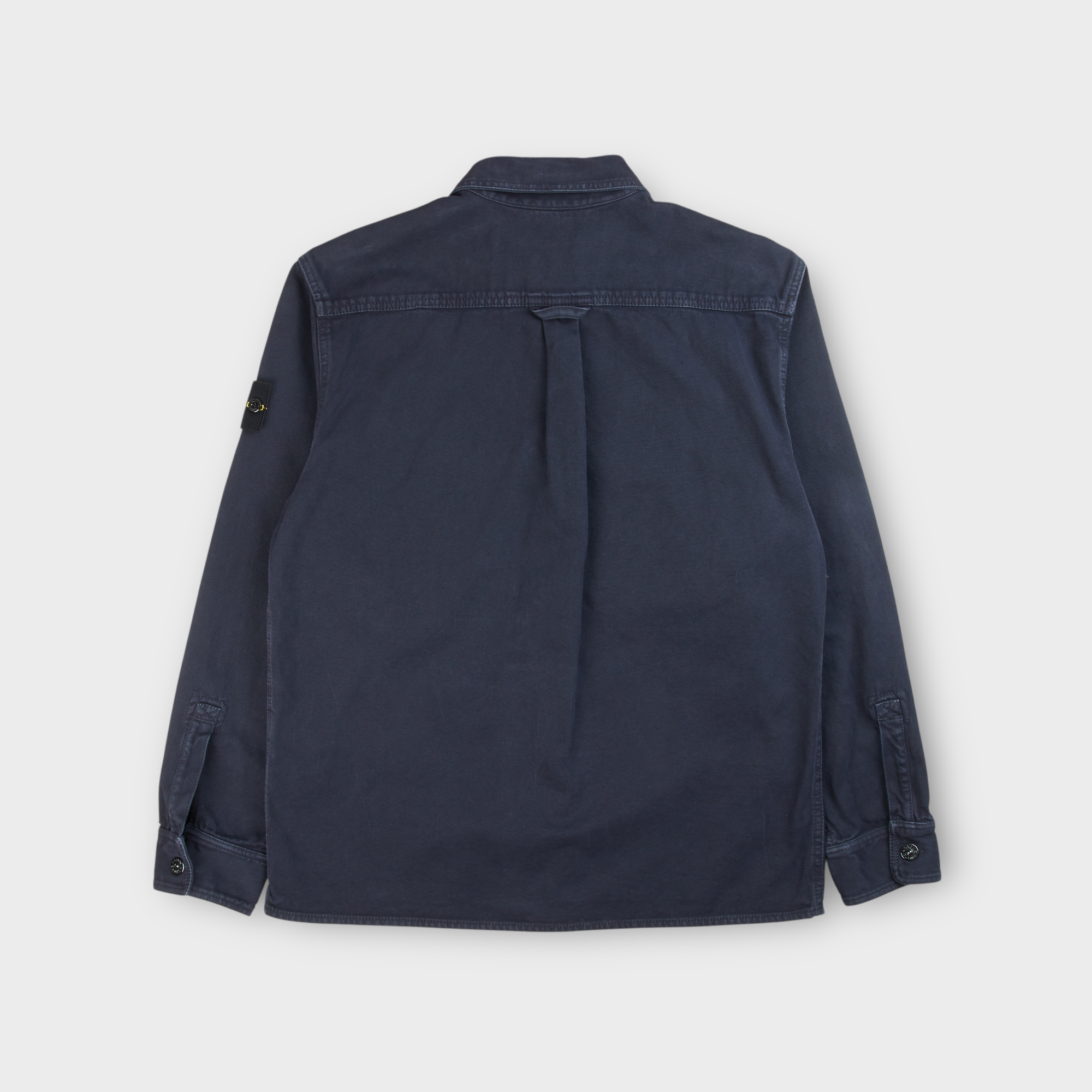 Stone Island Cotton Overshirt I Mørkeblå