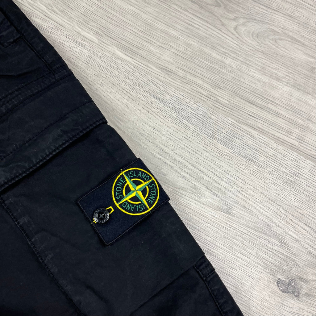 Stone Island Cargo Trousers - Black -Usfansport