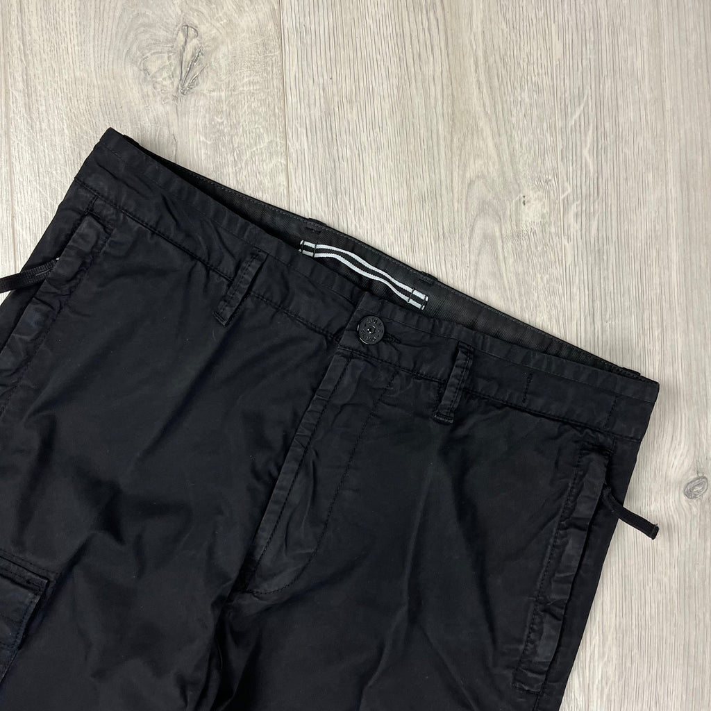 Stone Island Cargo Trousers - Black -Usfansport