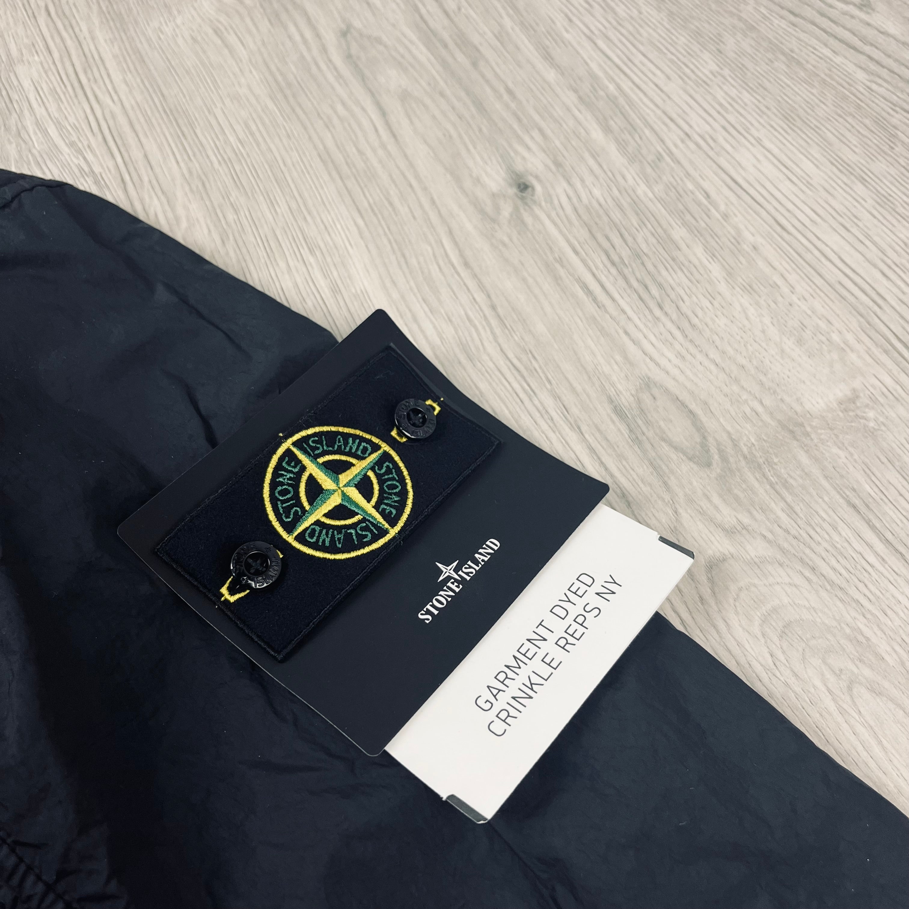 Stone Island Crinkle Reps NY Jacket - Black -Usfansport