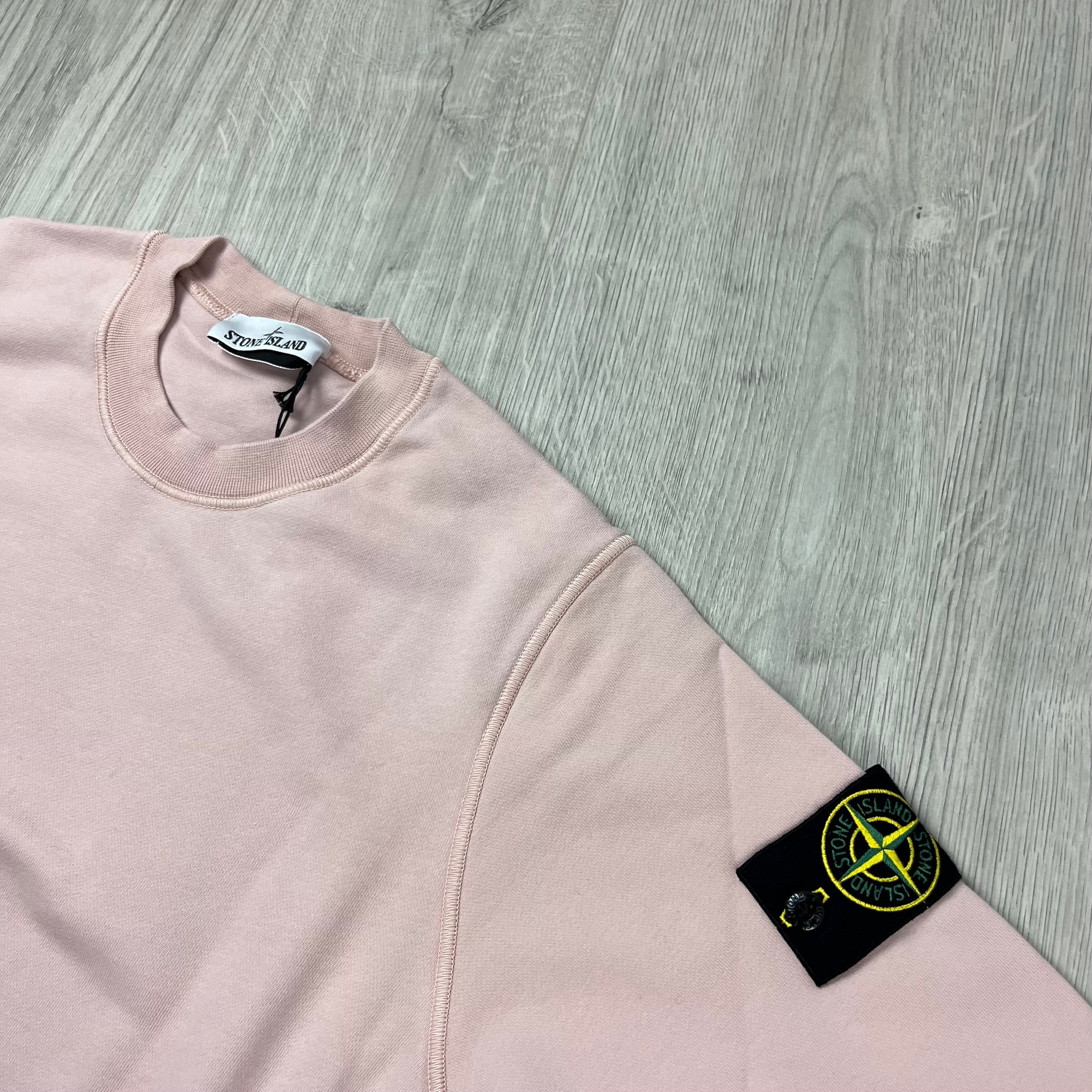 Stone Island Dyed Sweatshirt - Rose -Usfansport