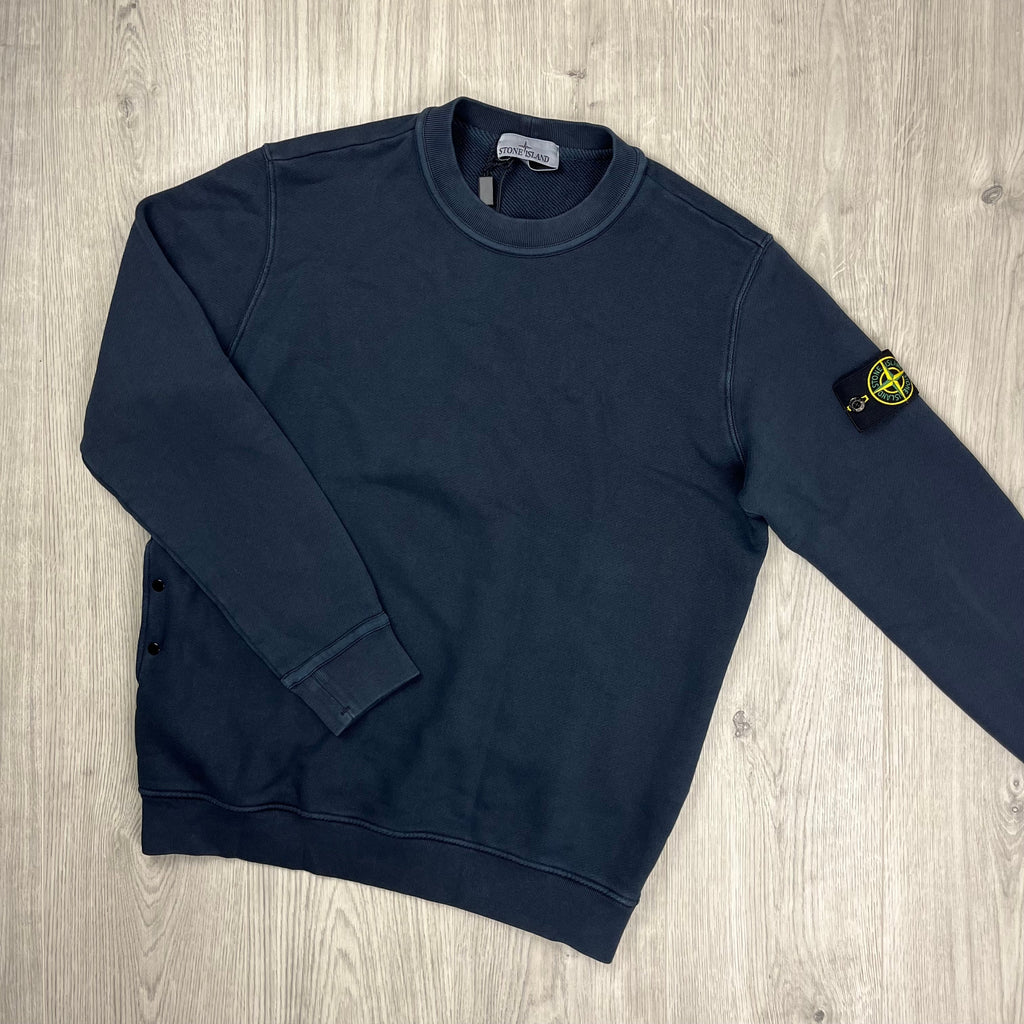 Stone Island Dyed Sweatshirt - Navy -Usfansport