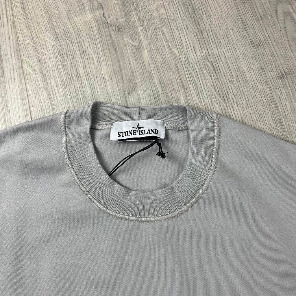 Stone Island Dyed Sweatshirt - Pearl Grey -Usfansport