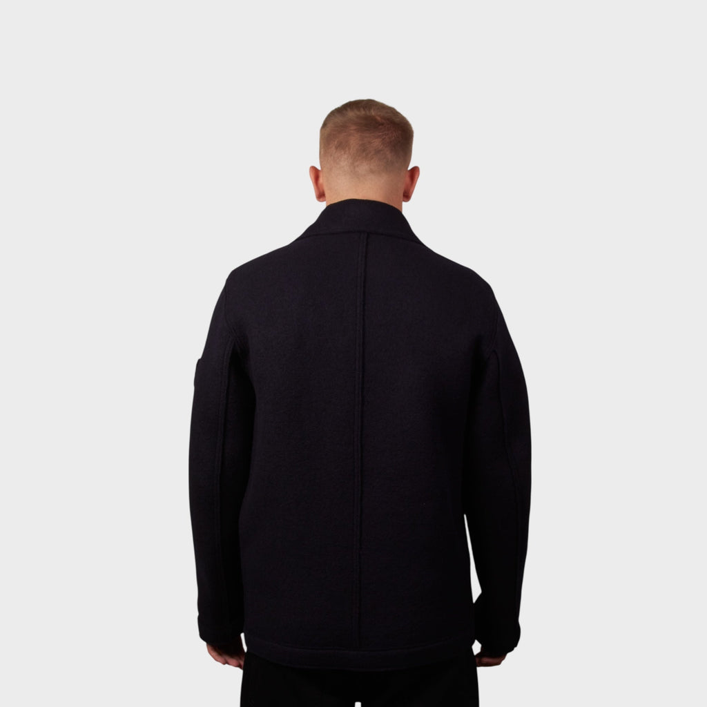 Stone Island Felted RWS Wool Jacket I Navy