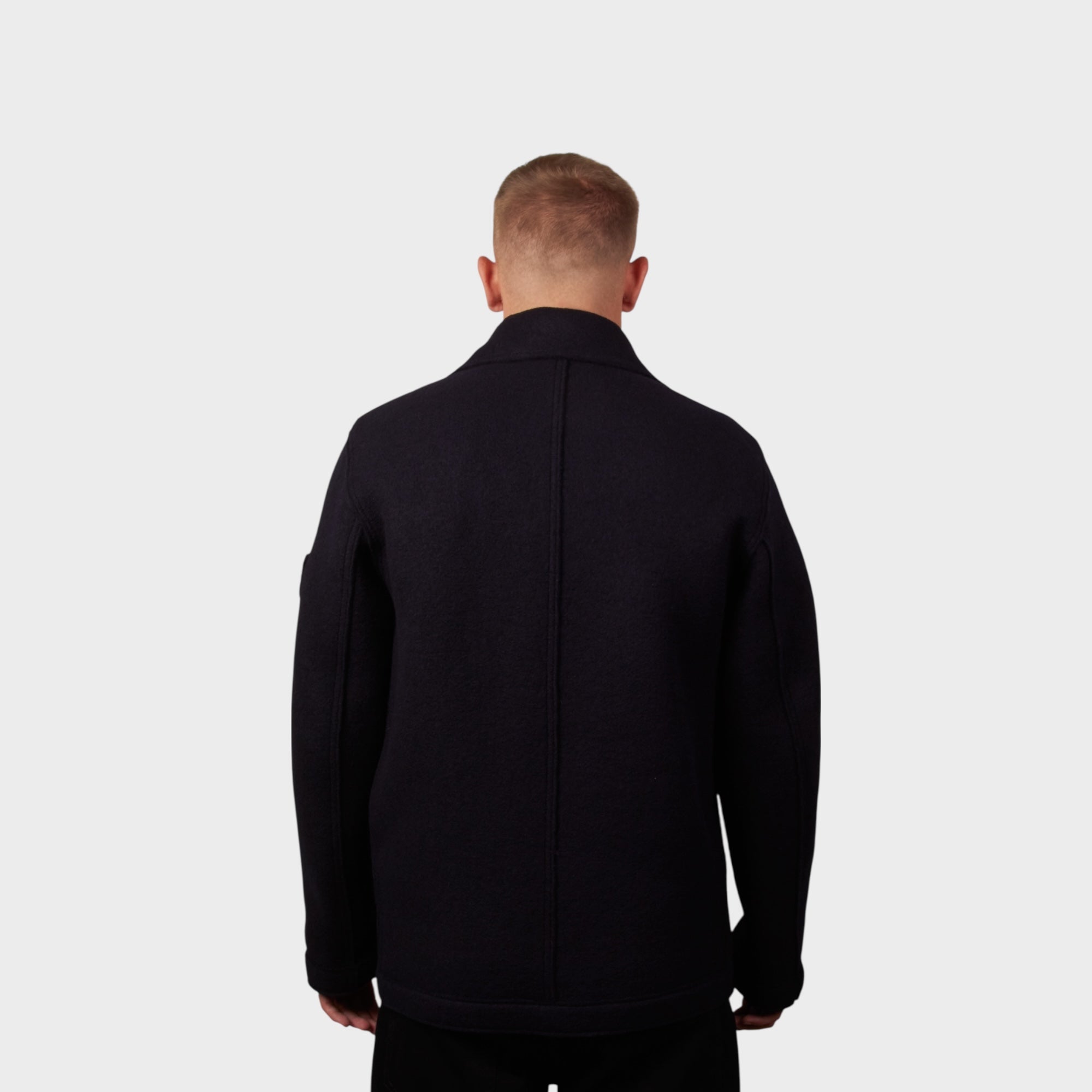 Stone Island Felted RWS Wool Jacket I Navy