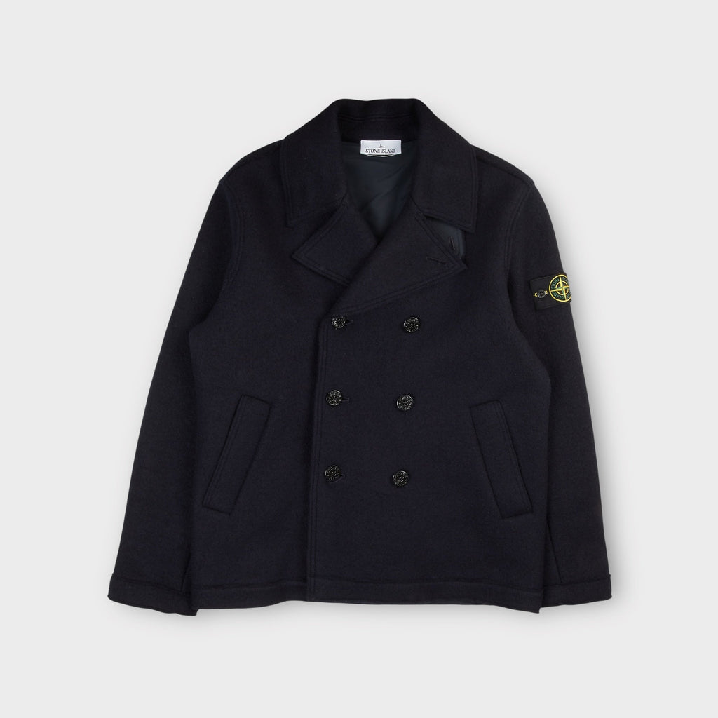 Stone Island Felted RWS Wool Jacket I Navy
