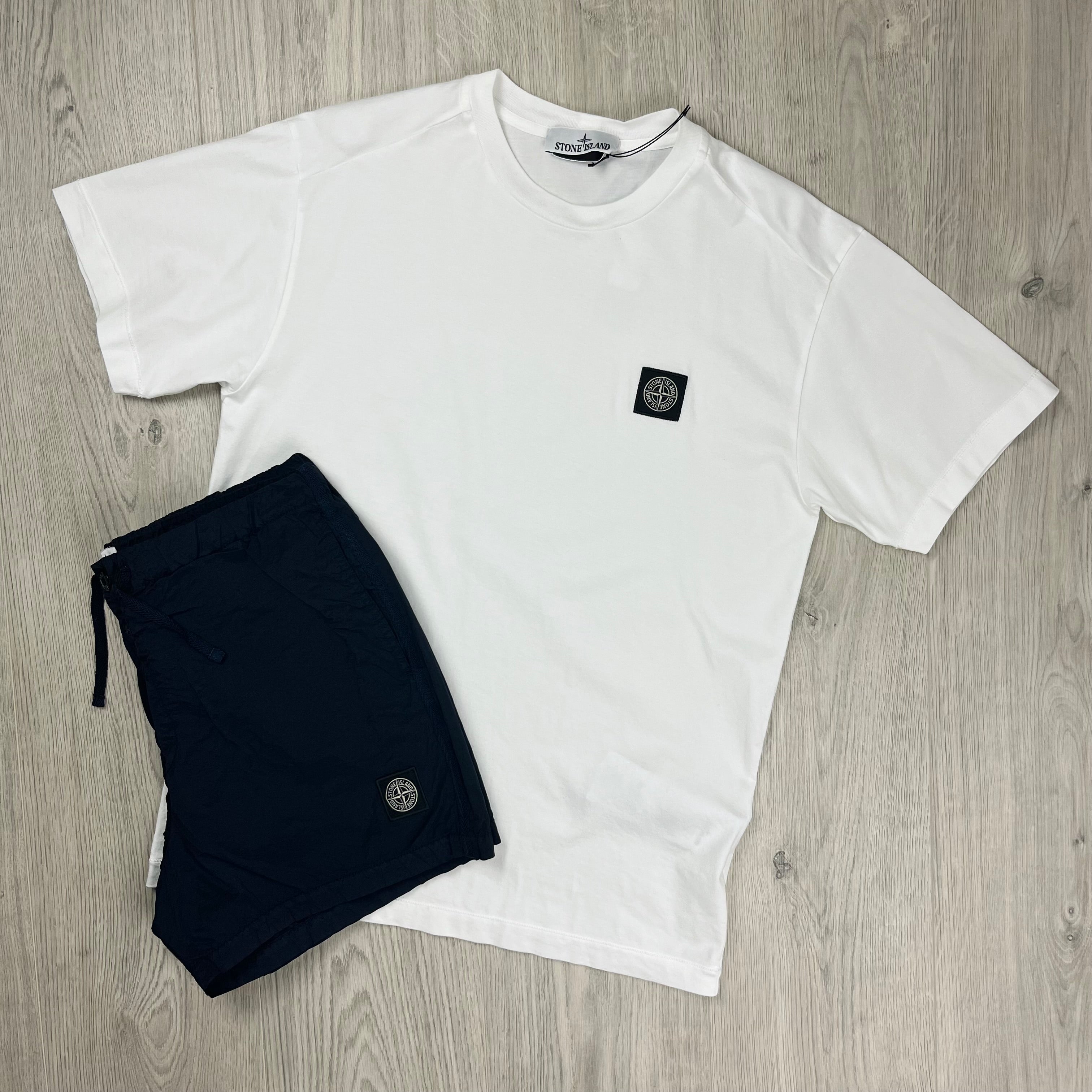 Stone Island Holiday Set - White/Navy -Usfansport
