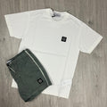 Stone Island Holiday Set - White/Sage -Usfansport