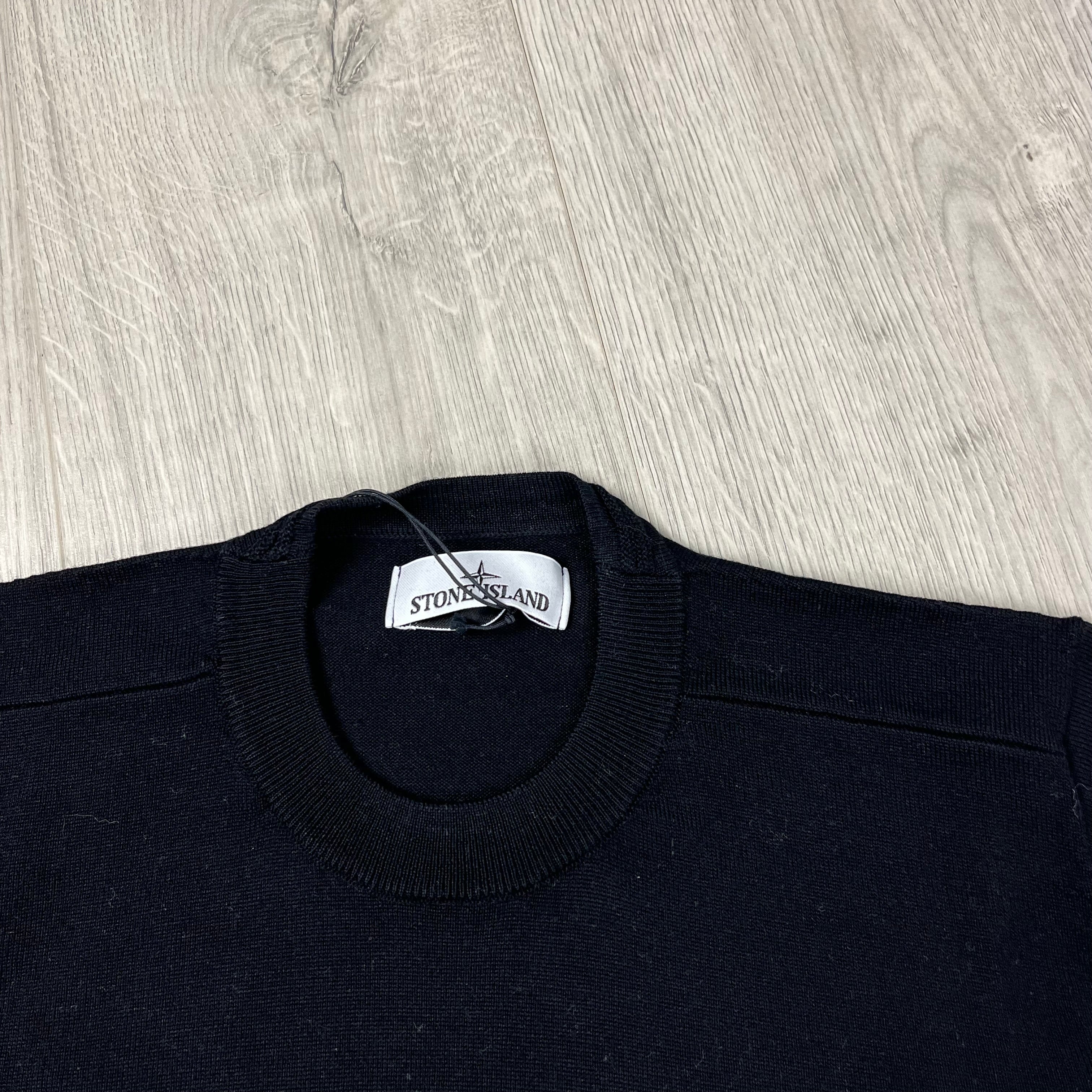 Stone Island Knit Sweatshirt - Black -Usfansport