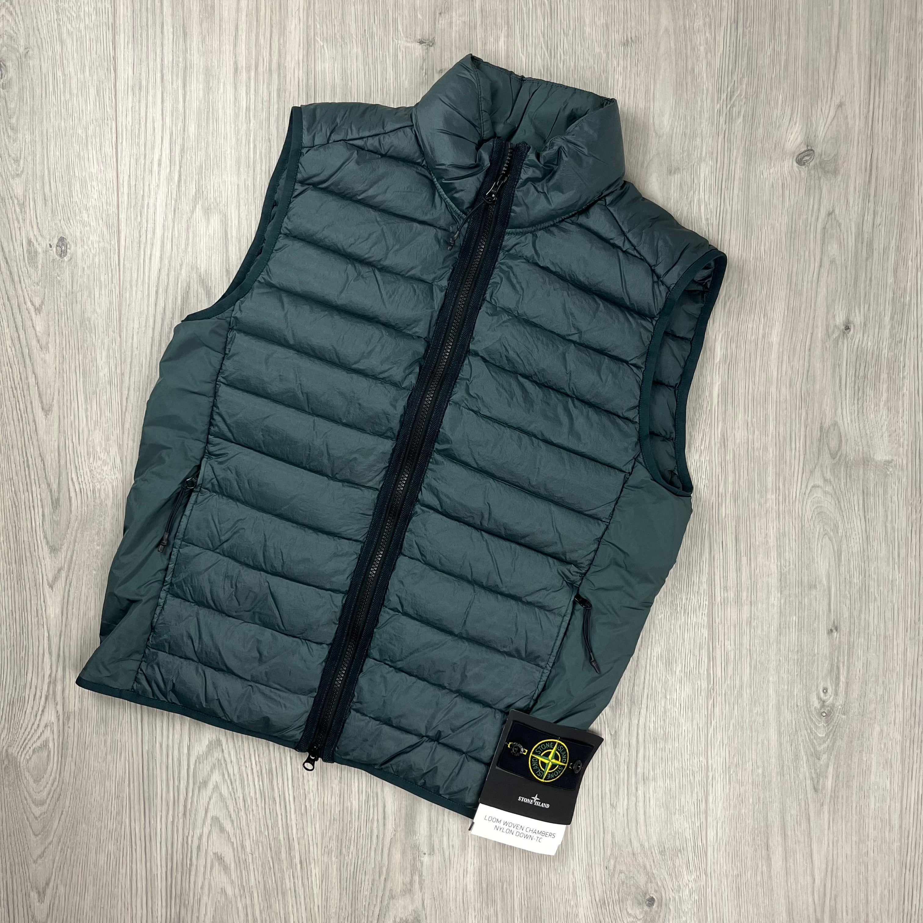 Stone Island Padded Gilet - Bottle Green -Usfansport
