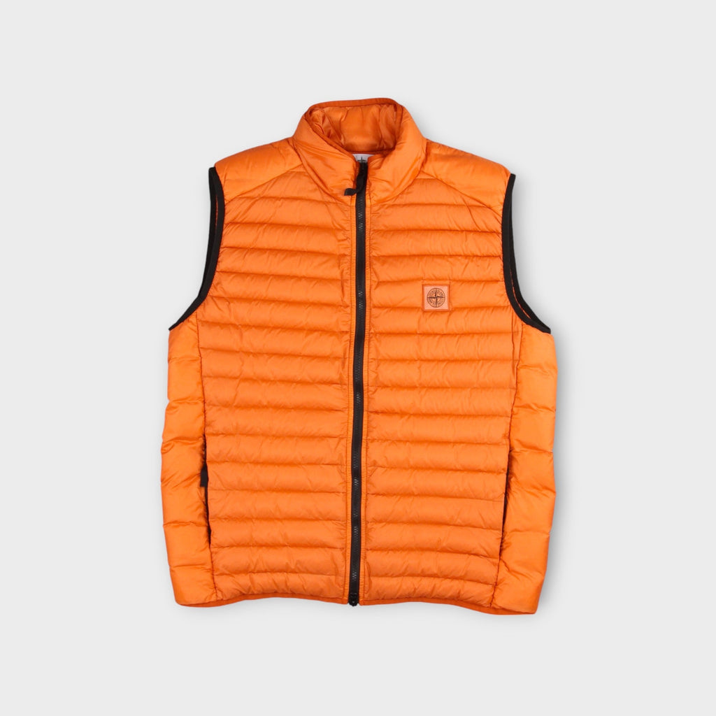 Stone Island Loom Woven R-Nylon Down TC Vest I Orange