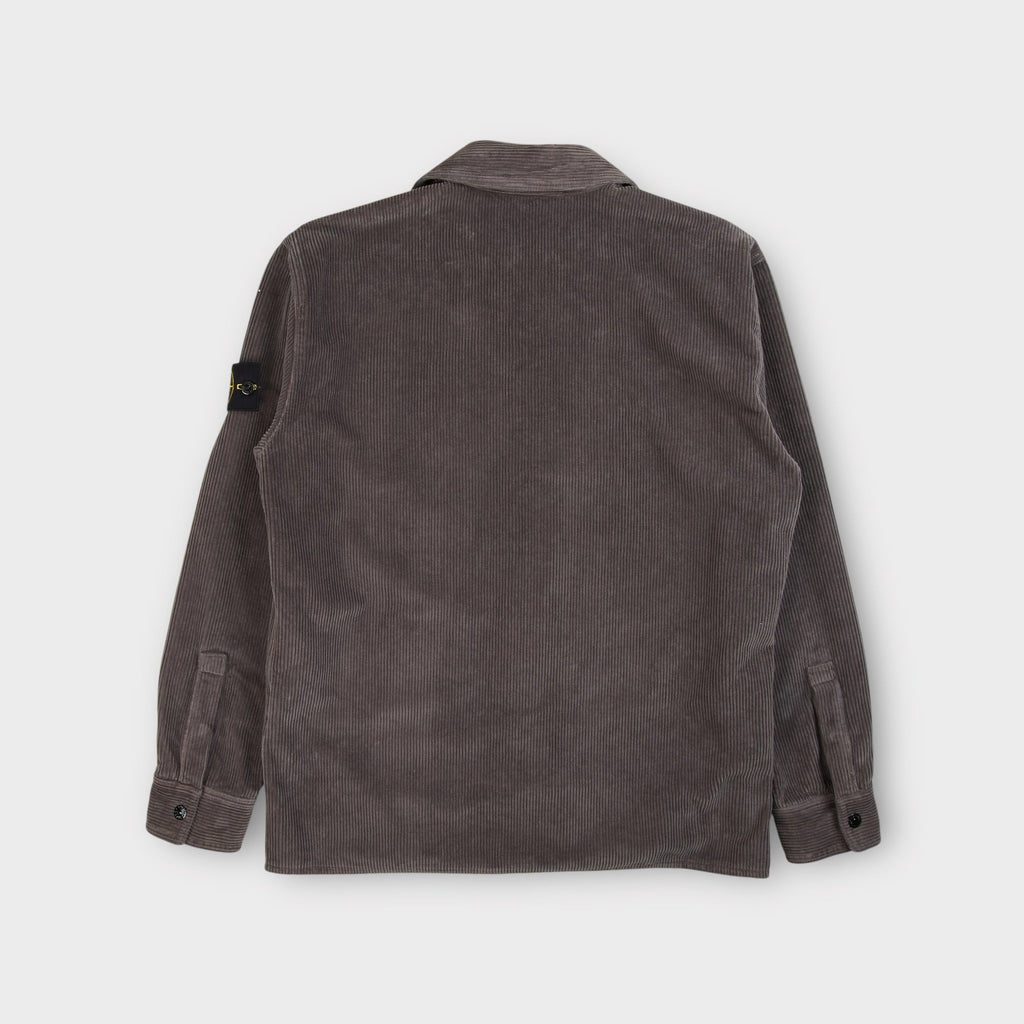 Stone Island Organic Cotton Corduroy Overshirt I Grå
