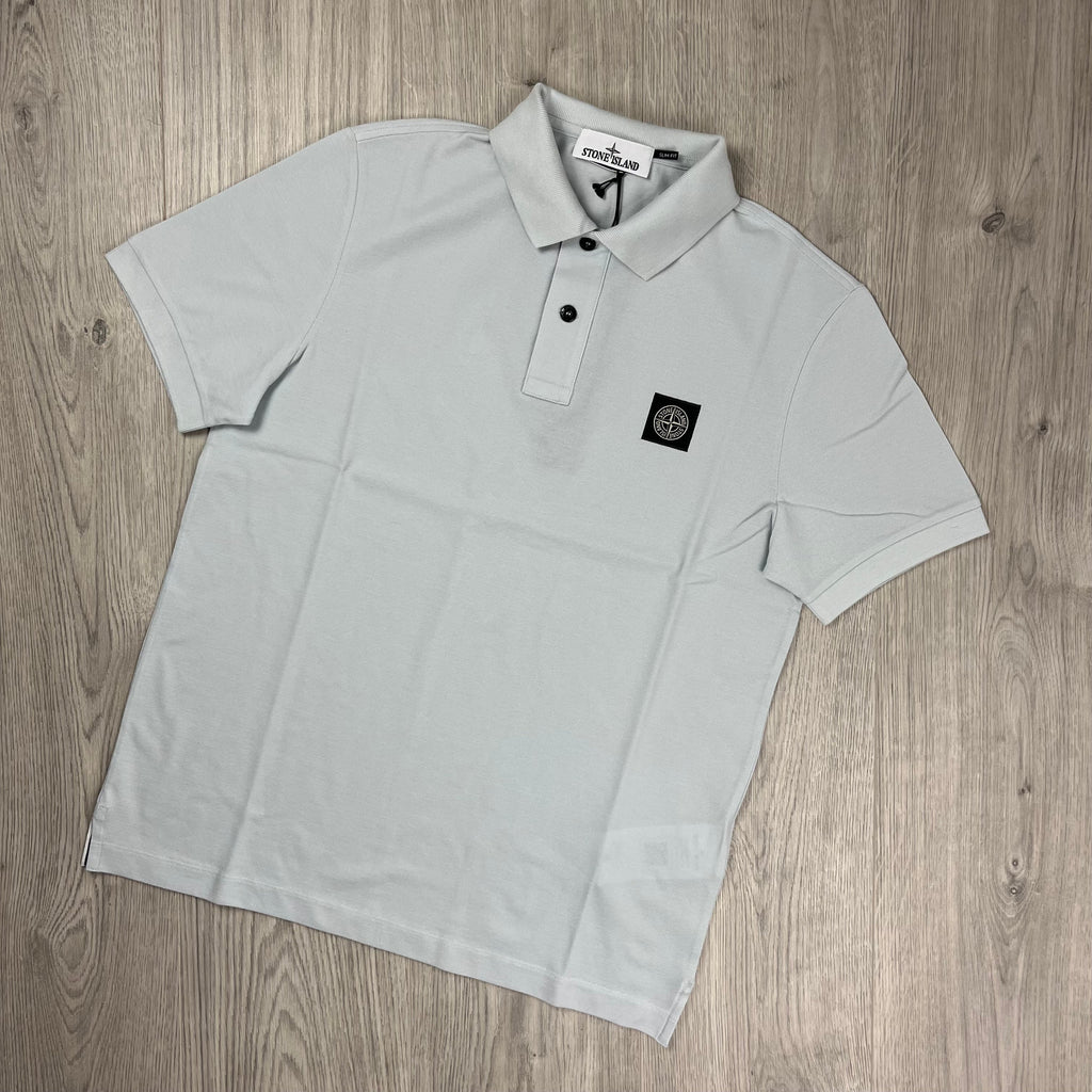 Stone Island Patch Polo Shirt - Sky Blue -Usfansport