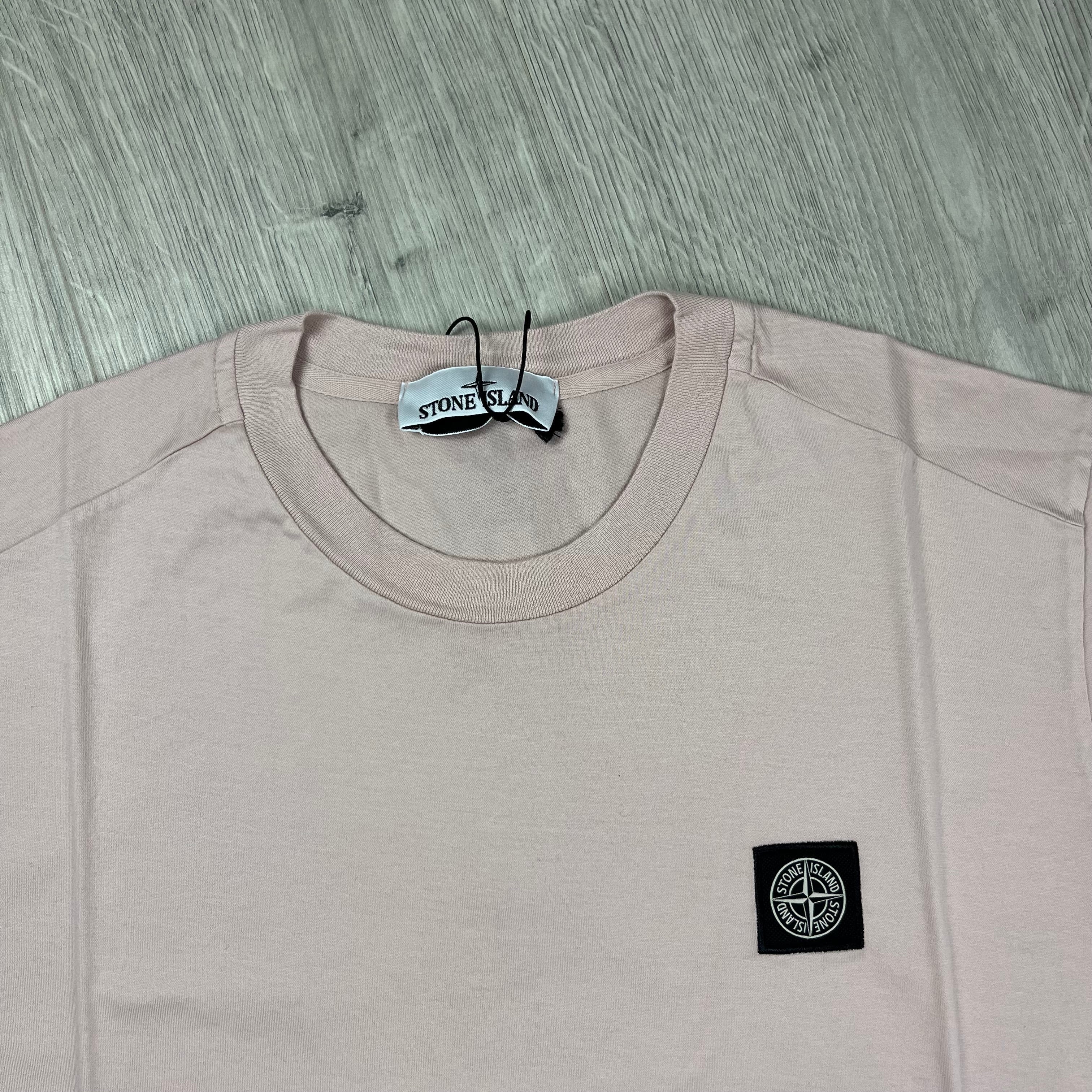 Stone Island Patch T-Shirt - Rose -Usfansport
