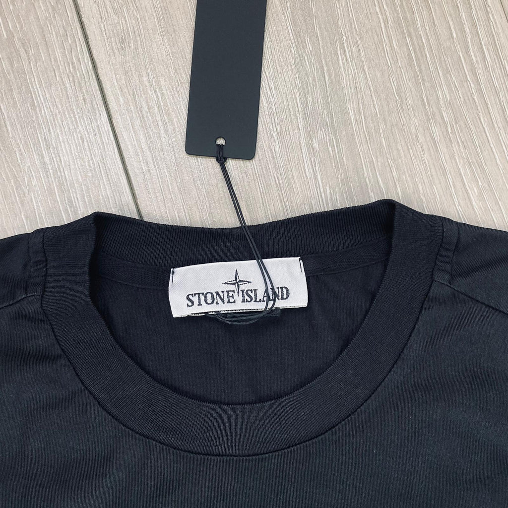 Stone Island Patch T-Shirt - Black -Usfansport