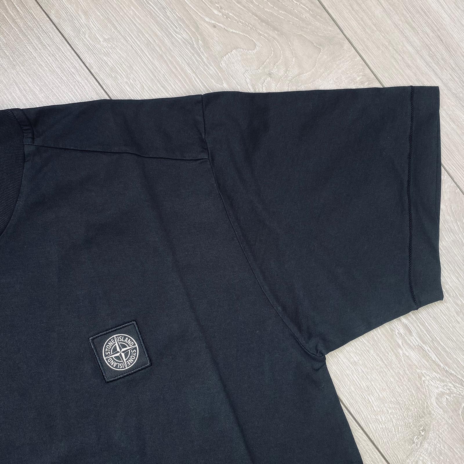 Stone Island Patch T-Shirt - Black -Usfansport