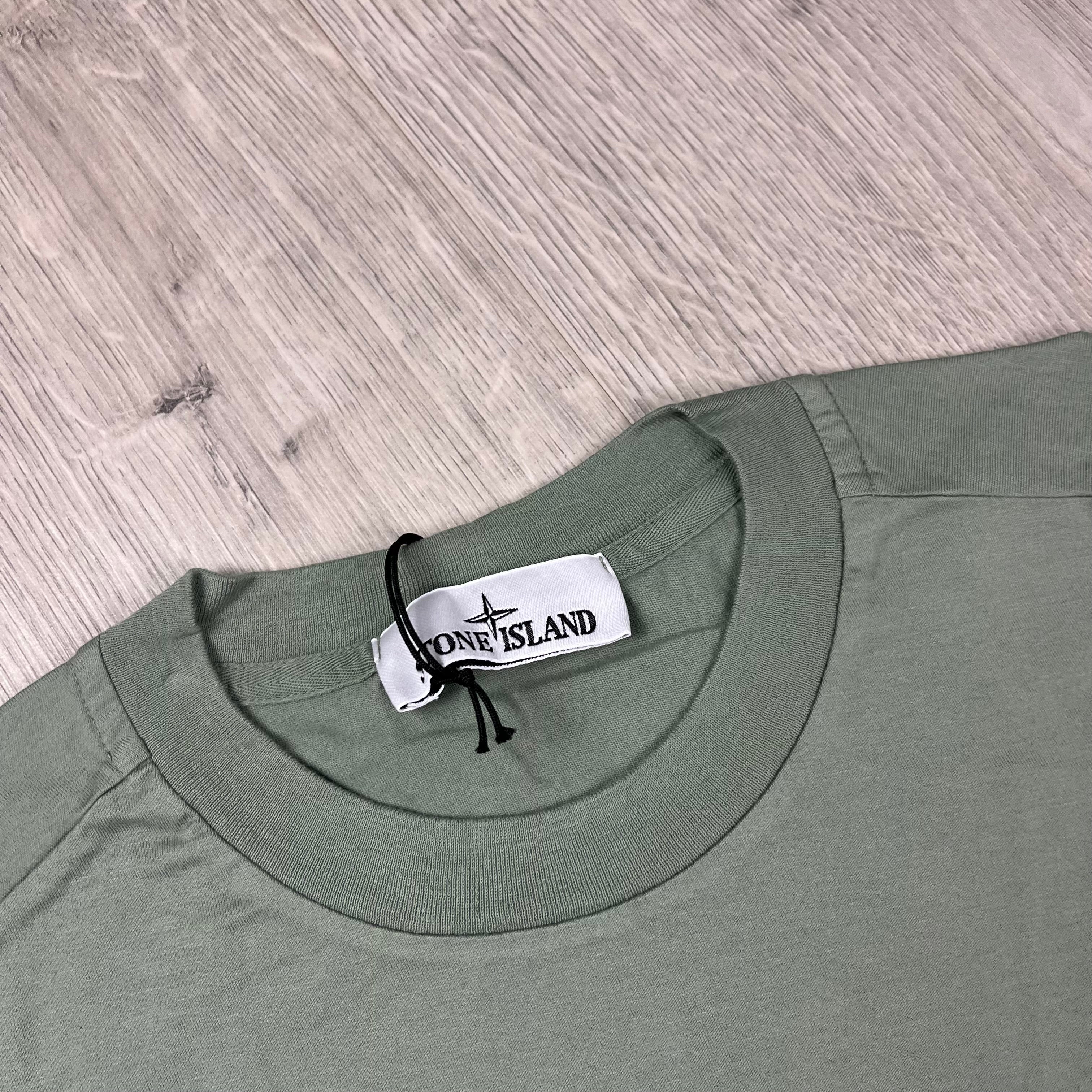 Stone Island Patch T-Shirt - Sage -Usfansport
