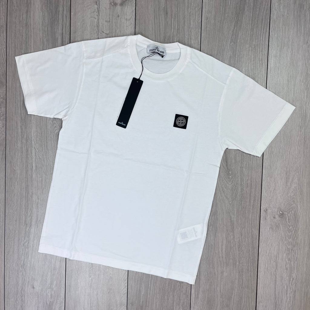 Stone Island Patch T-Shirt - White -Usfansport