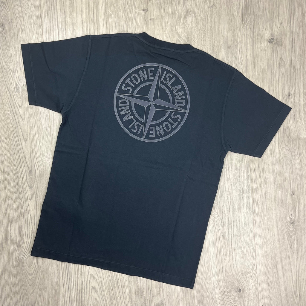 Stone Island Printed T-Shirt - Navy -Usfansport