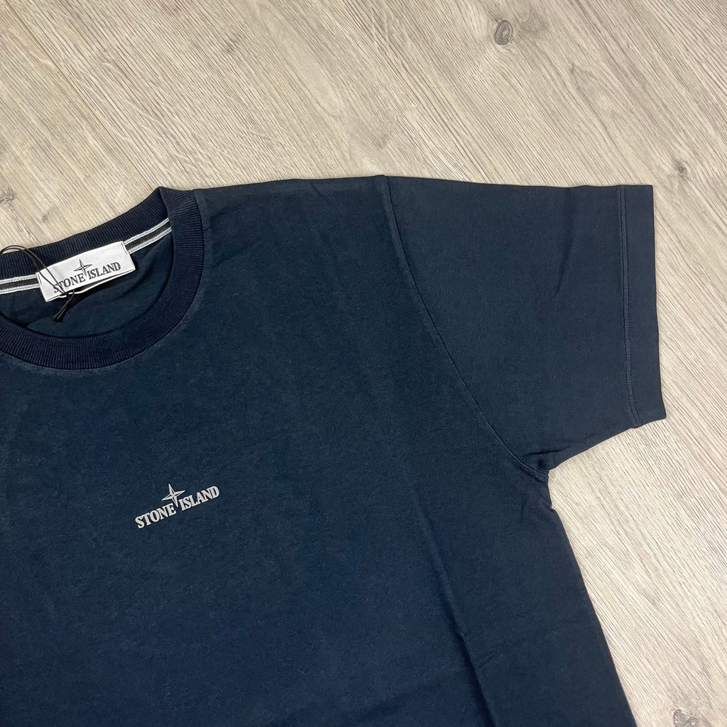 Stone Island Printed T-Shirt - Navy -Usfansport