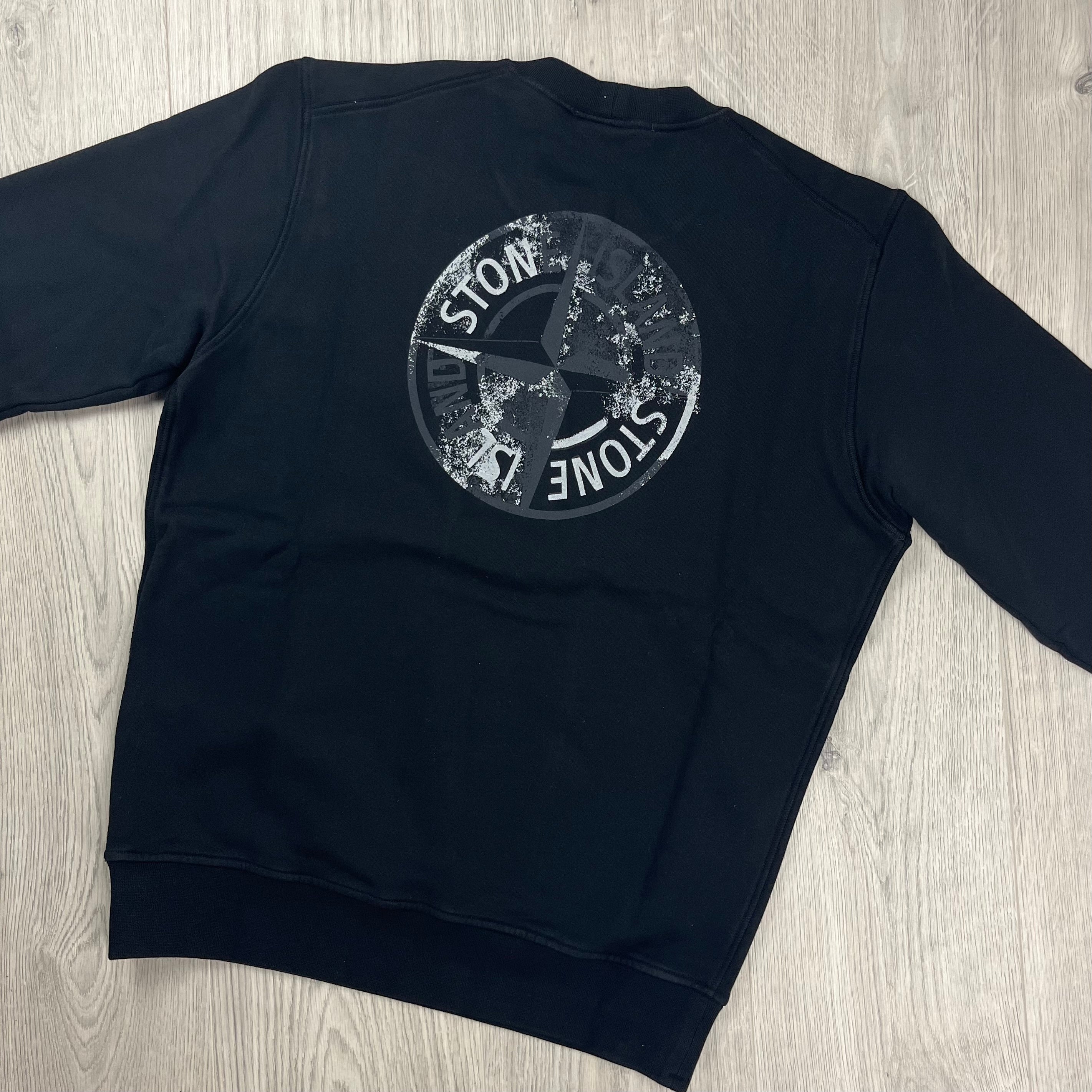 Stone Island Reflective Sweatshirt - Black -Usfansport