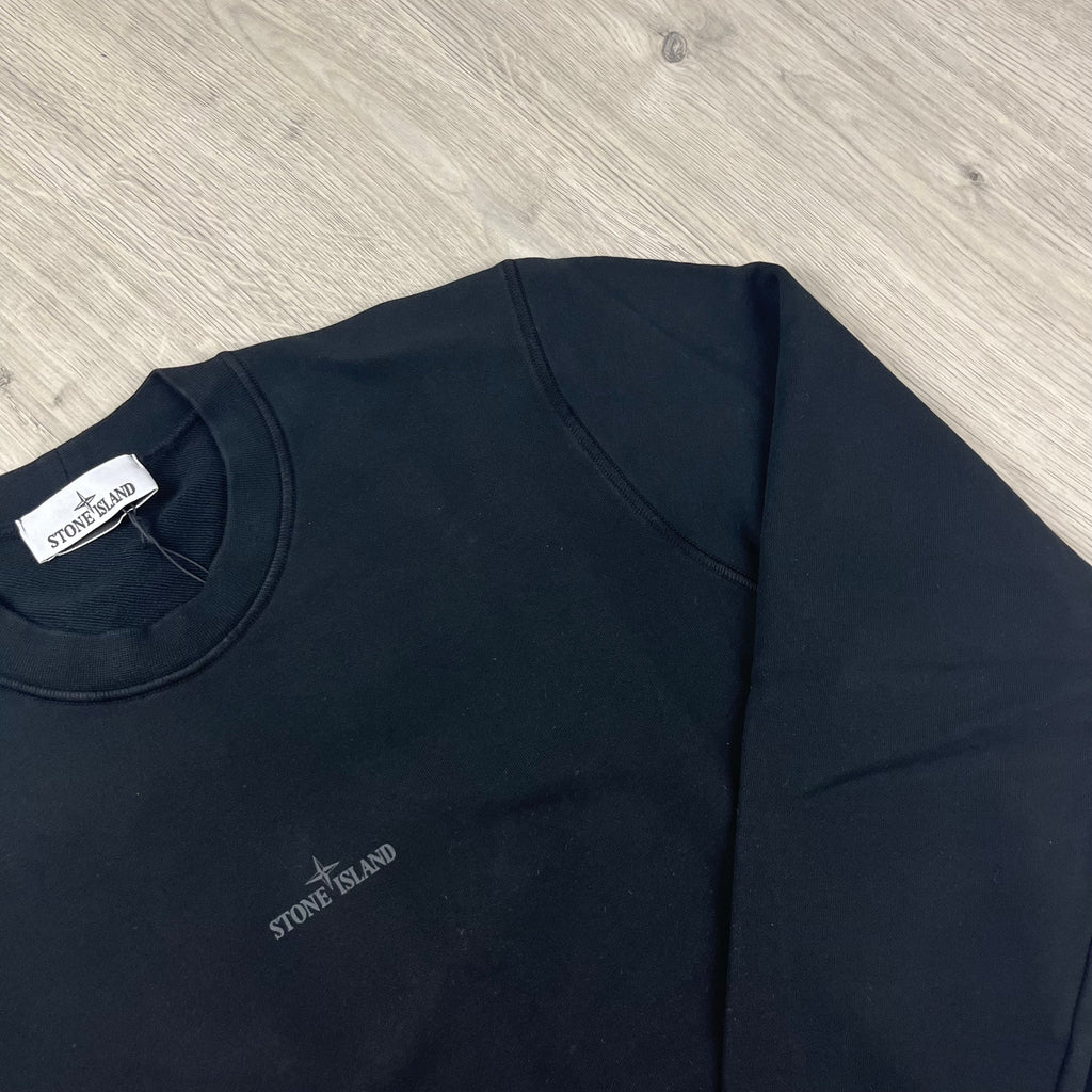 Stone Island Reflective Sweatshirt - Black -Usfansport