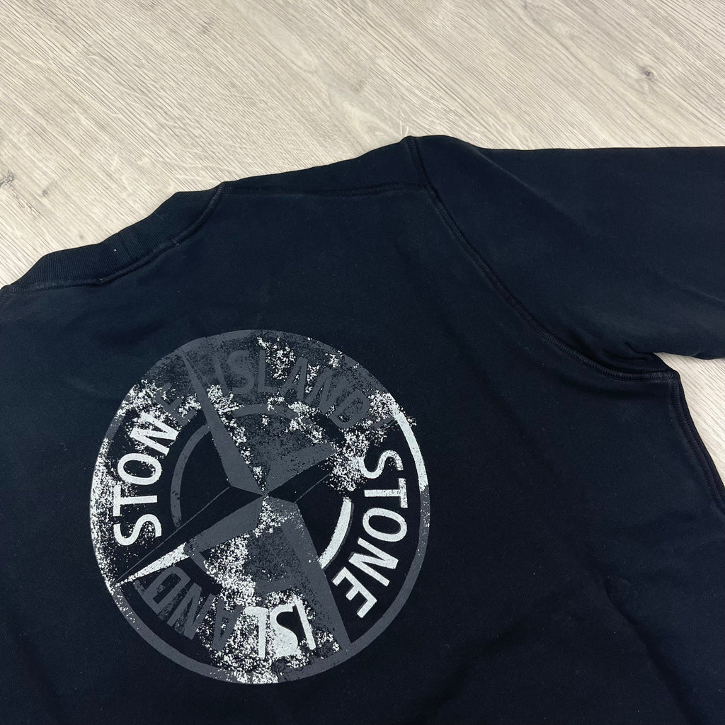 Stone Island Reflective Sweatshirt - Black -Usfansport