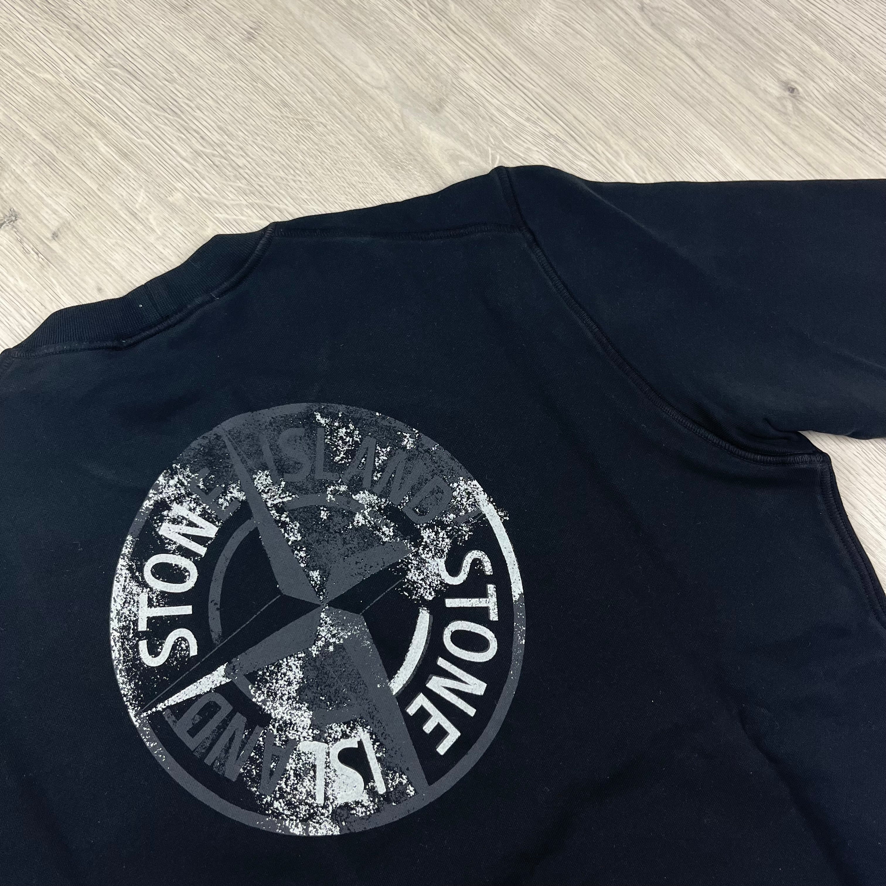 Stone Island Reflective Sweatshirt - Black -Usfansport