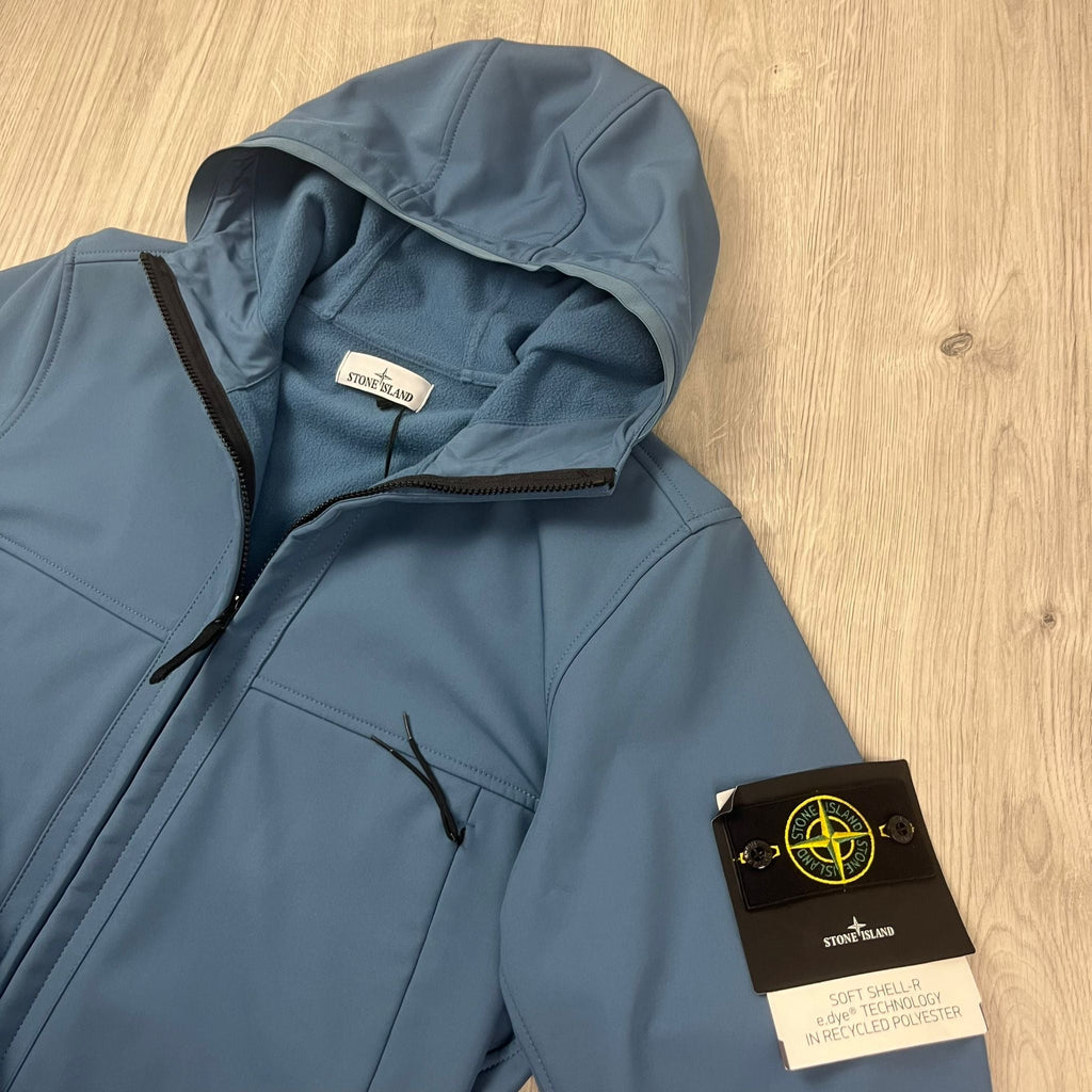 Stone Island Shell Jacket - Avio Blue -Usfansport