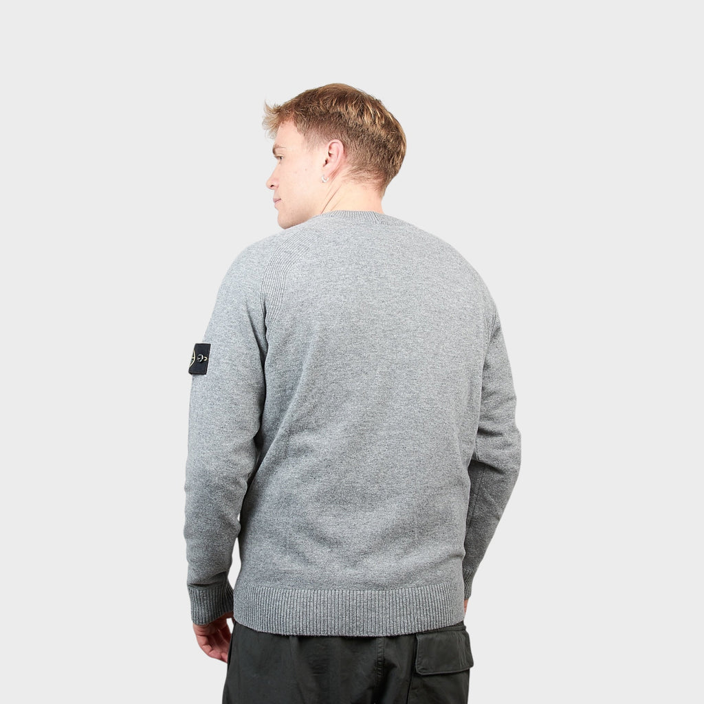 Stone Island Strik Cardigan I Grå