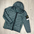Stone Island Woven Down Jacket - Green -Usfansport