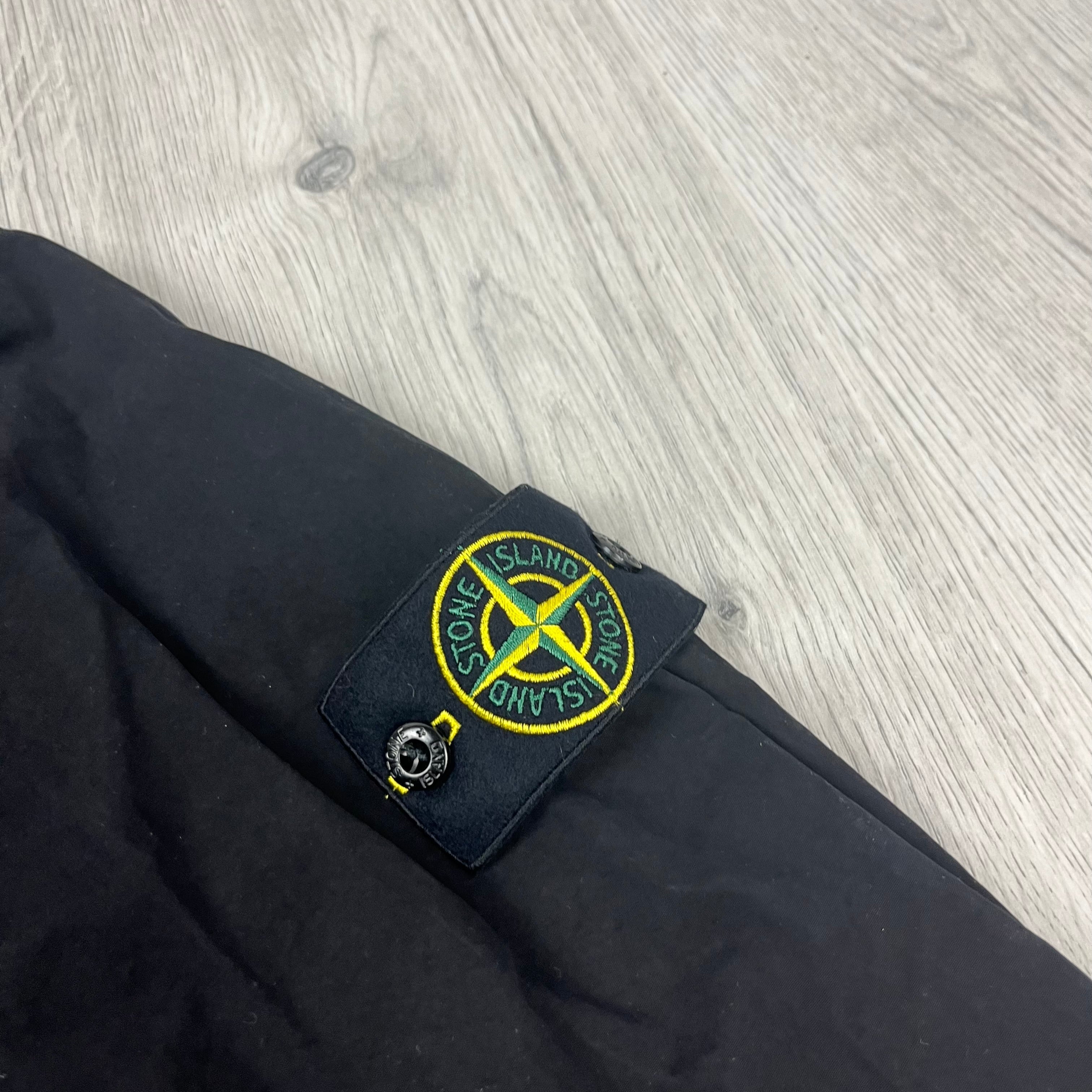 Stone Island Zip Overshirt - Black -Usfansport