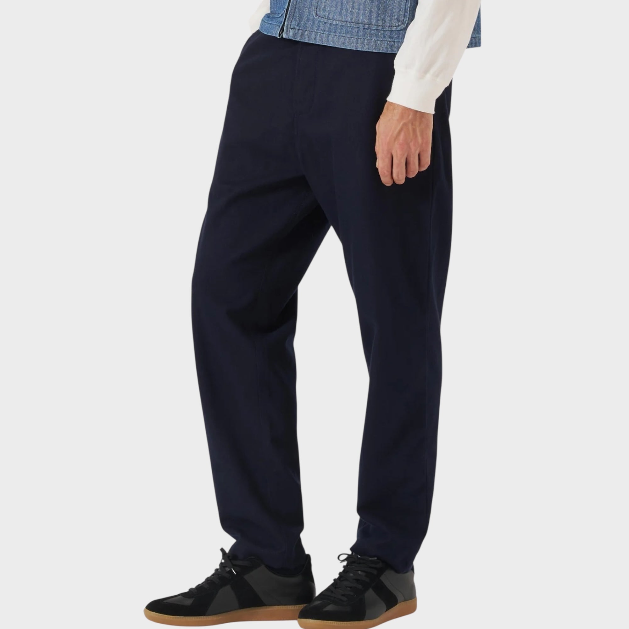 Universal Works Brushed Moleskin Military Bukser I Navy