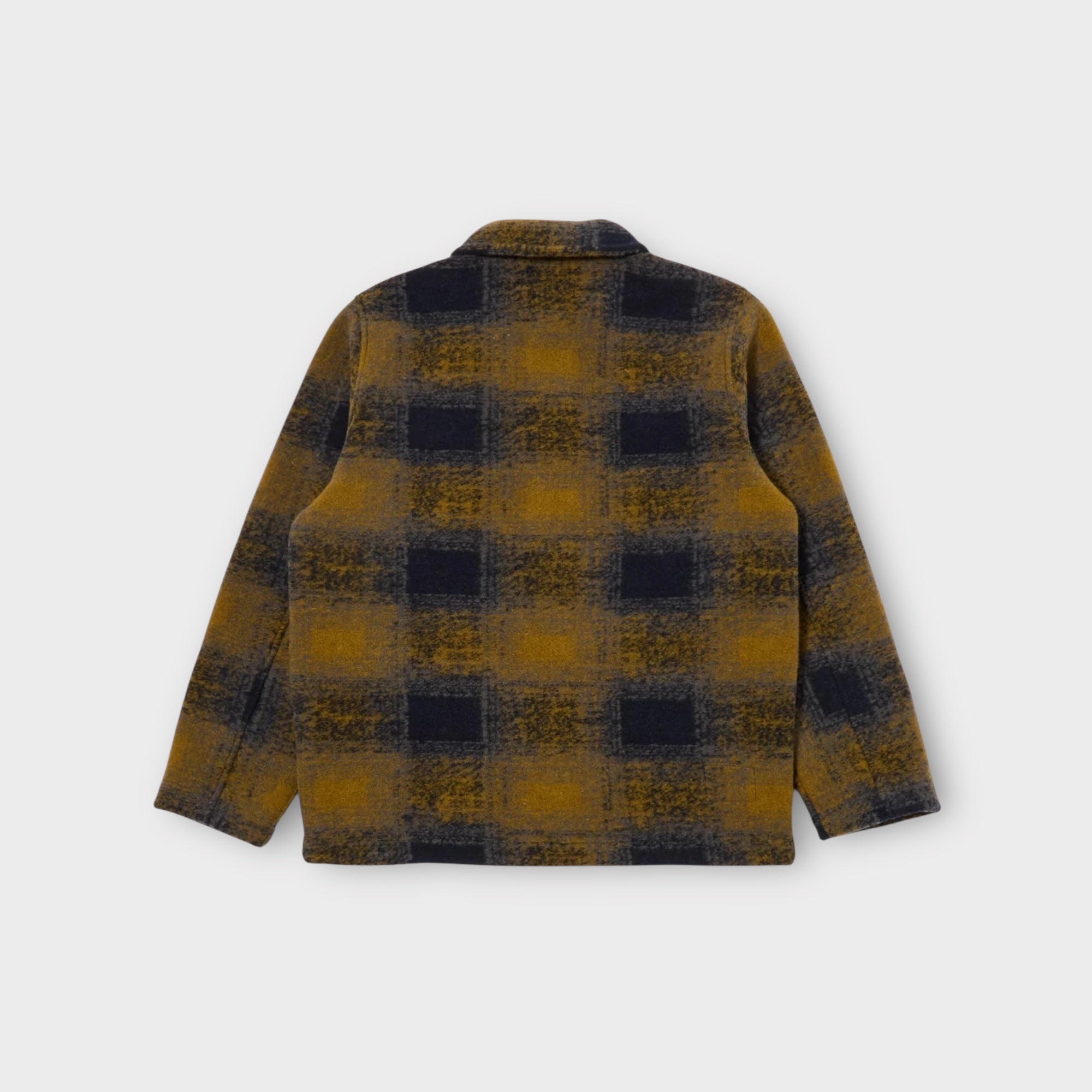 Universal Works Techno Melton Field Jakke I Navy Check