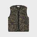 Universal Works Zip Dolce Fleece Vest I Charcoal